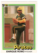 Enrique Romo - Pittsburgh Pirates (MLB Baseball Card) 1981 Donruss # 255 NM/MT