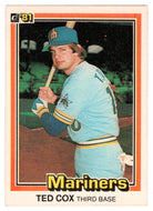 Ted Cox - Seattle Mariners (MLB Baseball Card) 1981 Donruss # 283 NM/MT