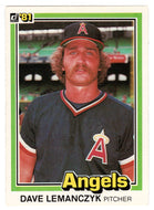 Dave Lemanczyk - California Angels (MLB Baseball Card) 1981 Donruss # 292 NM/MT