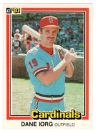 Dane Iorg - St. Louis Cardinals (MLB Baseball Card) 1981 Donruss # 311 NM/MT