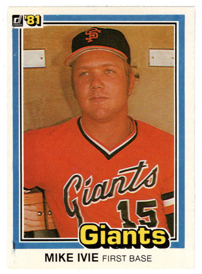 Mike Ivie - San Francisco Giants (MLB Baseball Card) 1981 Donruss # 312 NM/MT