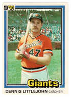 Dennis Littlejohn - San Francisco Giants (MLB Baseball Card) 1981 Donruss # 313 NM/MT