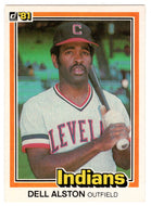 Dell Alston - Cleveland Indians (MLB Baseball Card) 1981 Donruss # 322 NM/MT