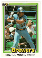 Charlie Moore - Milwaukee Brewers (MLB Baseball Card) 1981 Donruss # 324 NM/MT