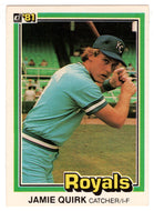 Jamie Quirk - Kansas City Royals (MLB Baseball Card) 1981 Donruss # 341 NM/MT