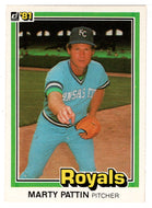 Marty Pattin - Kansas City Royals (MLB Baseball Card) 1981 Donruss # 343 NM/MT