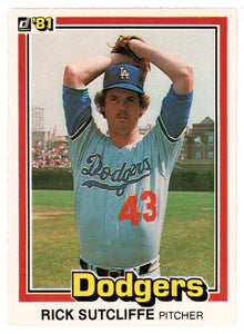 Rick Sutcliffe - Los Angeles Dodgers (MLB Baseball Card) 1981 Donruss # 418 NM/MT