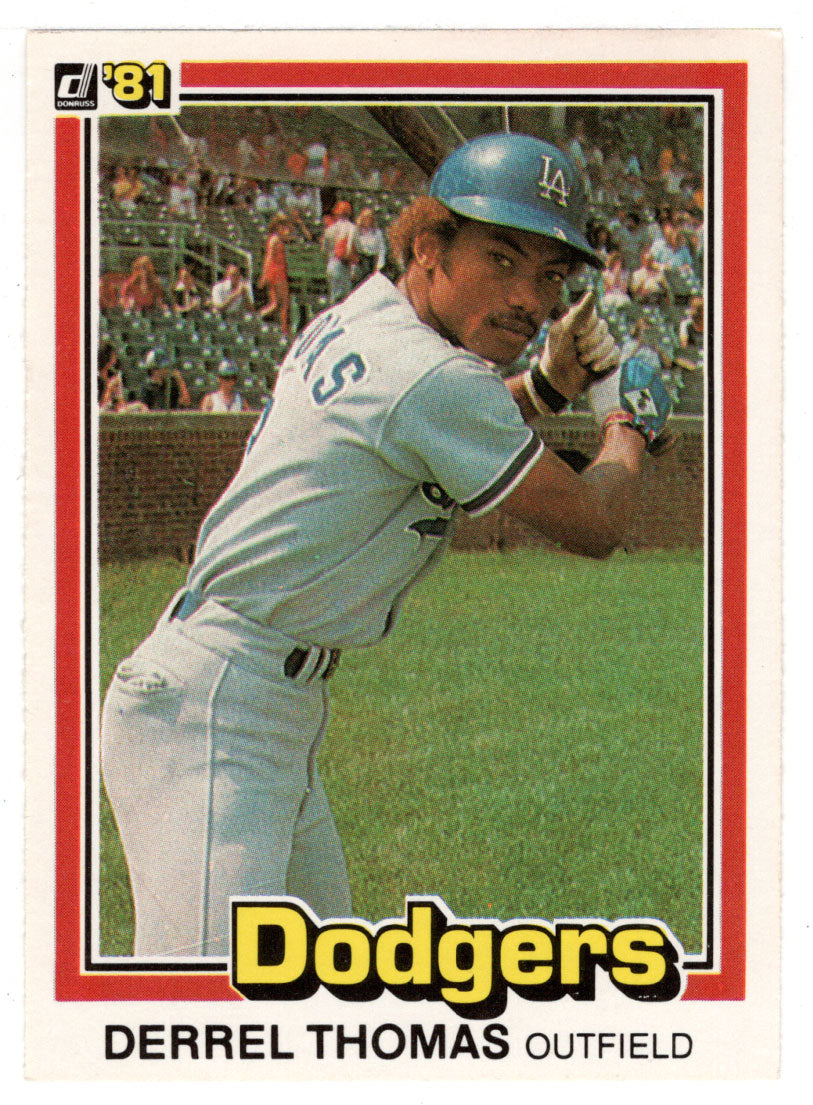 Derrel Thomas - Los Angeles Dodgers (MLB Baseball Card) 1981 Donruss # 419 NM/MT