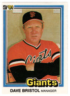 Dave Bristol - San Francisco Giants - Manager (MLB Baseball Card) 1981 Donruss # 436 NM/MT