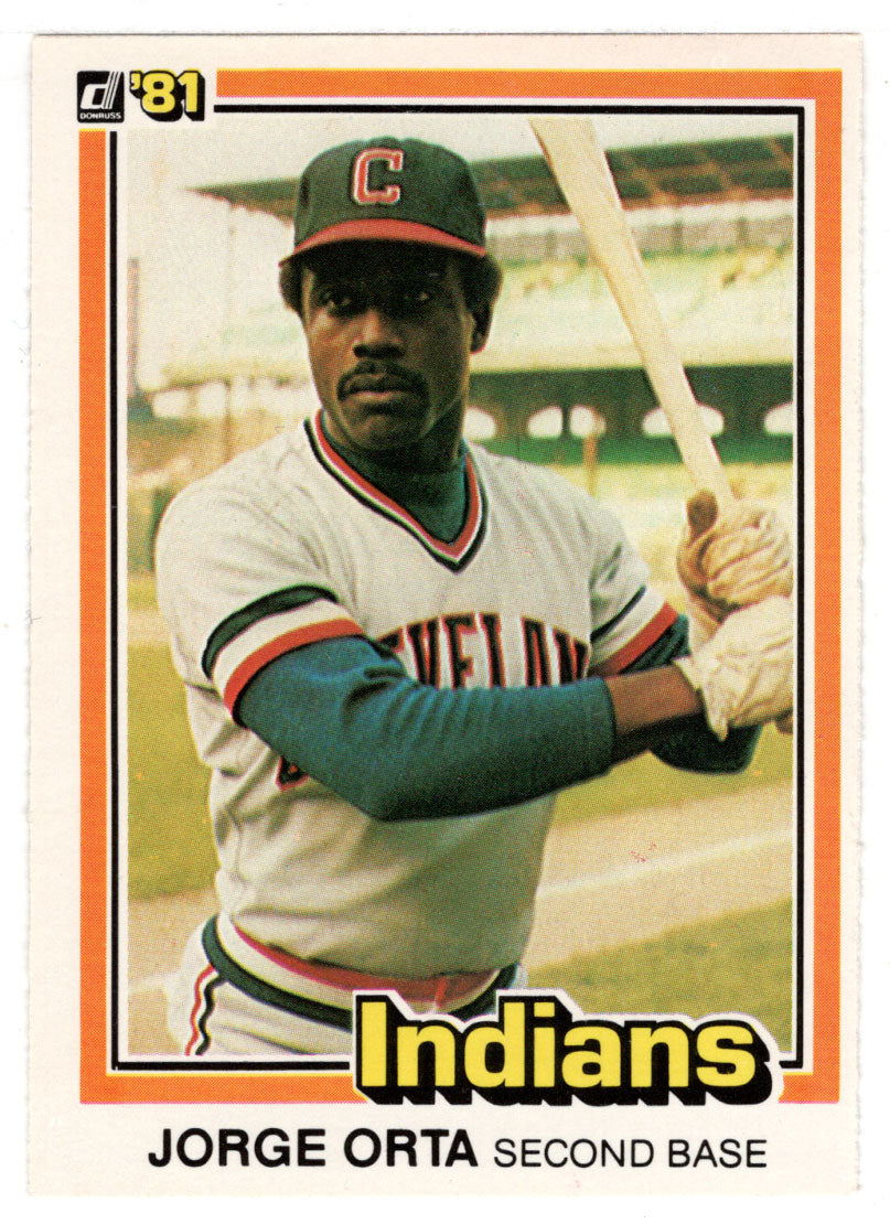 Jorge Orta - Cleveland Indians (MLB Baseball Card) 1981 Donruss # 439 NM/MT