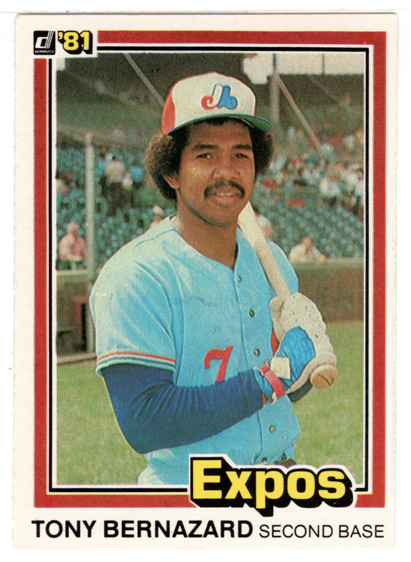 Tony Bernazard - Montreal Expos (MLB Baseball Card) 1981 Donruss # 449 NM/MT