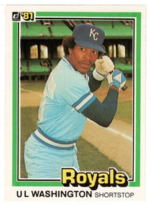 U.L. Washington - Kansas City Royals (MLB Baseball Card) 1981 Donruss # 460 NM/MT