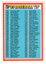 Load image into Gallery viewer, Checklist # 5 (MLB Baseball Card) 1981 Donruss # NNO NM/MT
