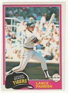 Lance Parrish - Detroit Tigers (MLB Baseball Card) 1981 O-Pee-Chee # 8 NM
