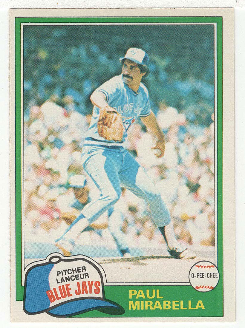 Paul Mirabella - Toronto Blue Jays (MLB Baseball Card) 1981 O-Pee-Chee # 11 NM