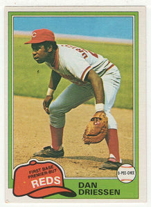 Dan Driessen - Cincinnati Reds (MLB Baseball Card) 1981 O-Pee-Chee # 14 NM