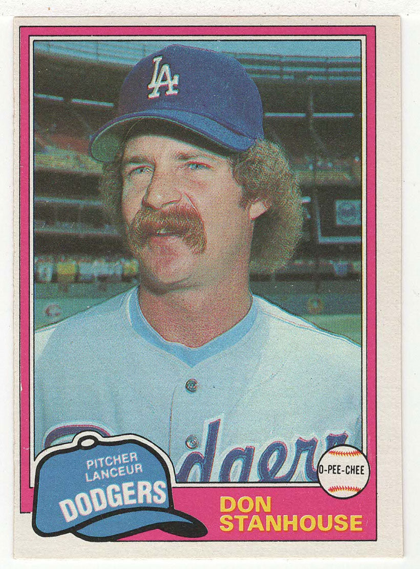 Don Stanhouse - Los Angeles Dodgers (MLB Baseball Card) 1981 O-Pee-Chee # 24 NM