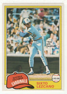 Sixto Lezcano - St. Louis Cardinals (MLB Baseball Card) 1981 O-Pee-Chee # 25 NM