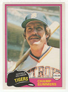 Champ Summers - Detroit Tigers (MLB Baseball Card) 1981 O-Pee-Chee # 27 NM
