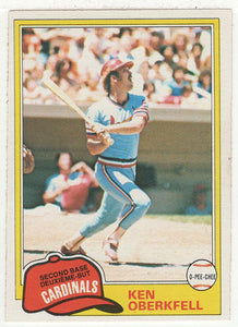 Ken Oberkfell - St. Louis Cardinals (MLB Baseball Card) 1981 O-Pee-Chee # 32 NM