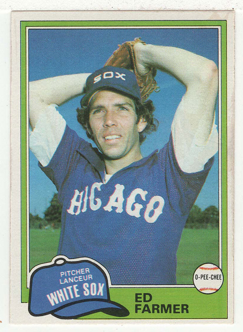 Ed Farmer - Chicago White Sox (MLB Baseball Card) 1981 O-Pee-Chee # 36 NM