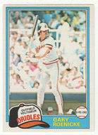 Gary Roenicke - Baltimore Orioles (MLB Baseball Card) 1981 O-Pee-Chee # 37 NM