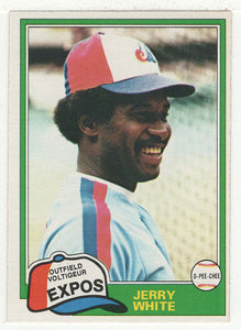 Jerry White - Montreal Expos (MLB Baseball Card) 1981 O-Pee-Chee # 42 NM