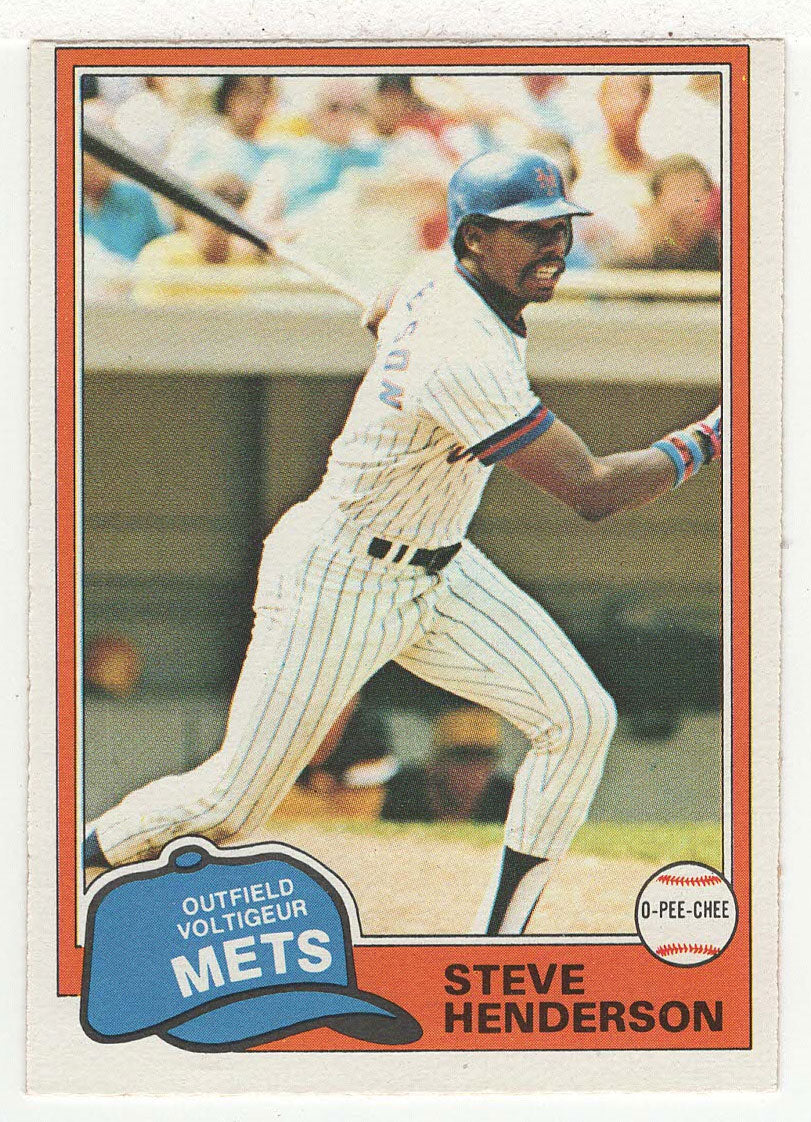 Steve Henderson - New York Mets (MLB Baseball Card) 1981 O-Pee-Chee # 44 NM