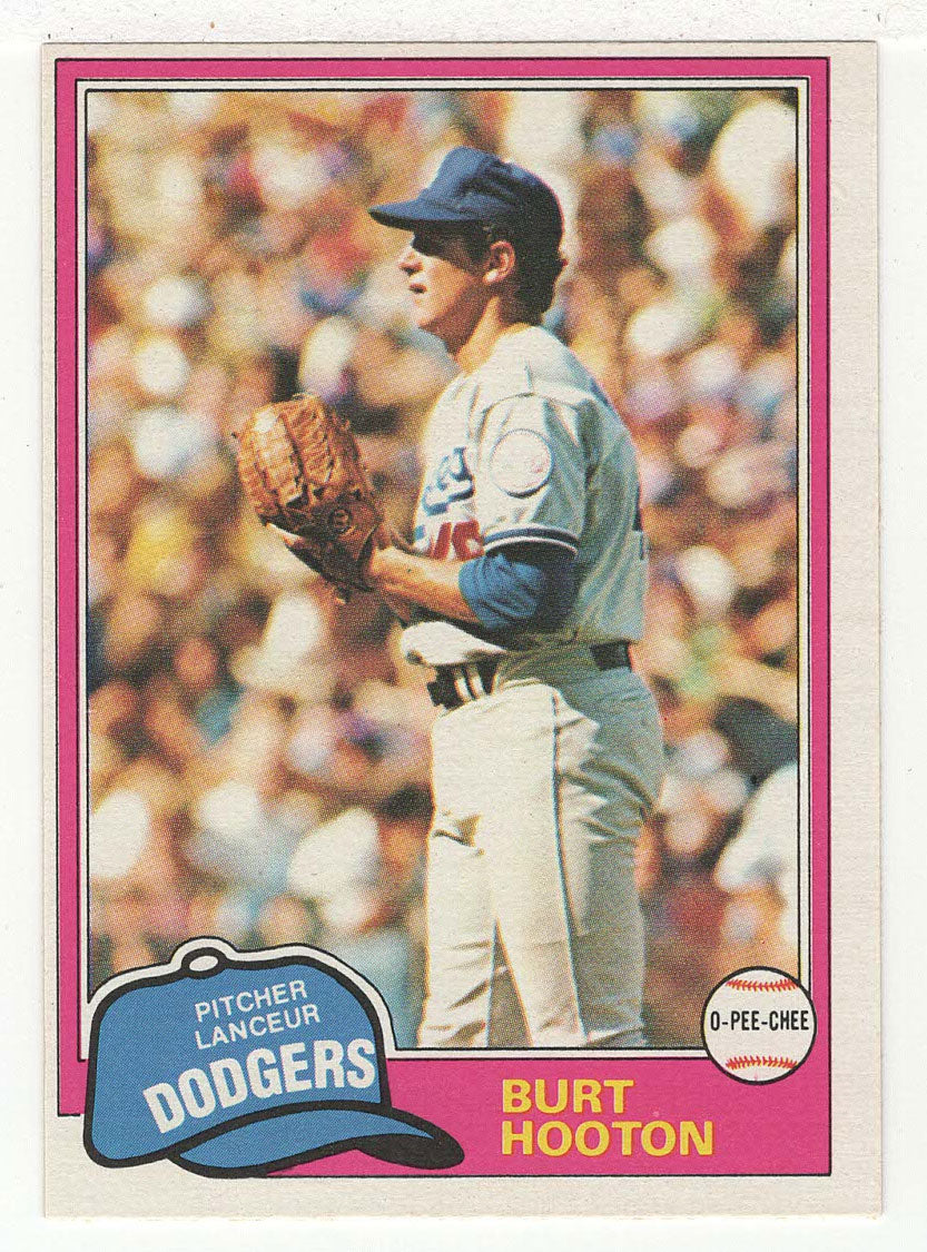Burt Hooton - Los Angeles Dodgers (MLB Baseball Card) 1981 O-Pee-Chee # 53 NM