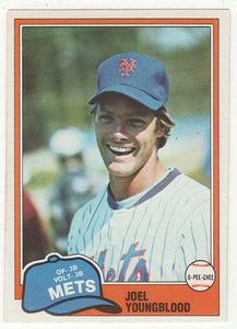 Joel Youngblood - New York Mets (MLB Baseball Card) 1981 O-Pee-Chee # 58 NM