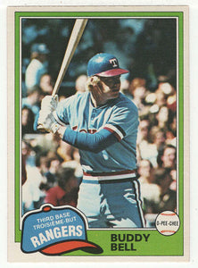 Buddy Bell - Texas Rangers (MLB Baseball Card) 1981 O-Pee-Chee # 66 NM