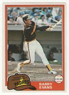 Barry Evans - San Diego Padres (MLB Baseball Card) 1981 O-Pee-Chee # 72 NM