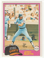 Jerry Martin - San Francisco Giants (MLB Baseball Card) 1981 O-Pee-Chee # 103 NM