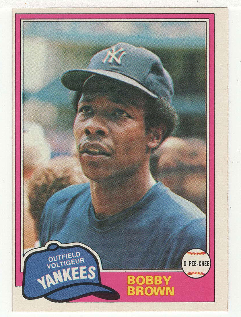Bobby Brown - New York Yankees (MLB Baseball Card) 1981 O-Pee-Chee # 107 NM