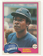 Bobby Brown - New York Yankees (MLB Baseball Card) 1981 O-Pee-Chee # 107 NM
