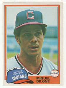 Miguel Dilone - Cleveland Indians (MLB Baseball Card) 1981 O-Pee-Chee # 141 NM