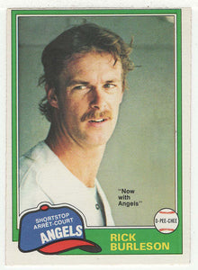 Rick Burleson - California Angels (MLB Baseball Card) 1981 O-Pee-Chee # 172 NM
