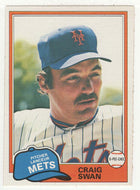 Craig Swan - New York Mets (MLB Baseball Card) 1981 O-Pee-Chee # 189 NM