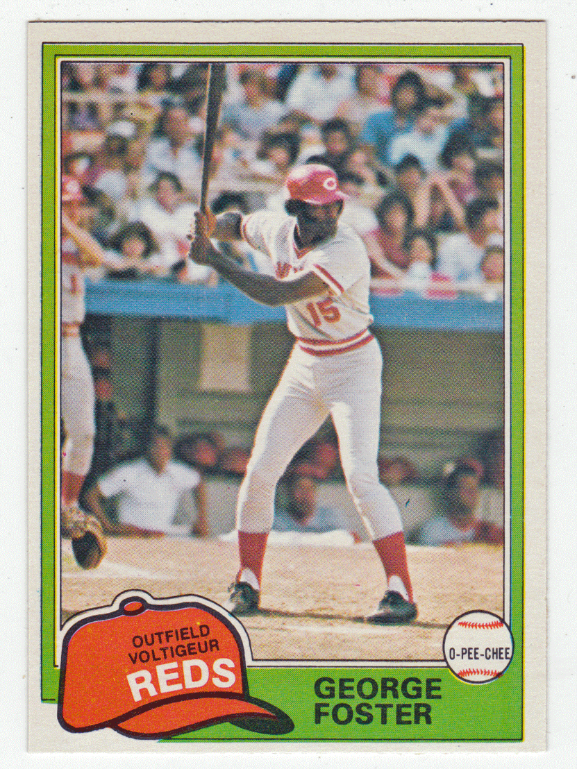 George Foster - Cincinnati Reds (MLB Baseball Card) 1981 O-Pee-Chee # 200 NM