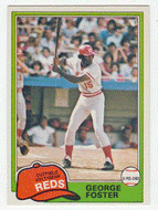 George Foster - Cincinnati Reds (MLB Baseball Card) 1981 O-Pee-Chee # 200 NM