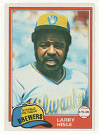 Larry Hisle - Milwaukee Brewers (MLB Baseball Card) 1981 O-Pee-Chee # 215 NM