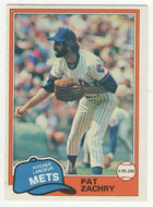 Pat Zachry - New York Mets (MLB Baseball Card) 1981 O-Pee-Chee # 224 NM
