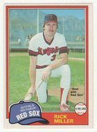 Rick Miller - Boston Red Sox (MLB Baseball Card) 1981 O-Pee-Chee # 239 NM