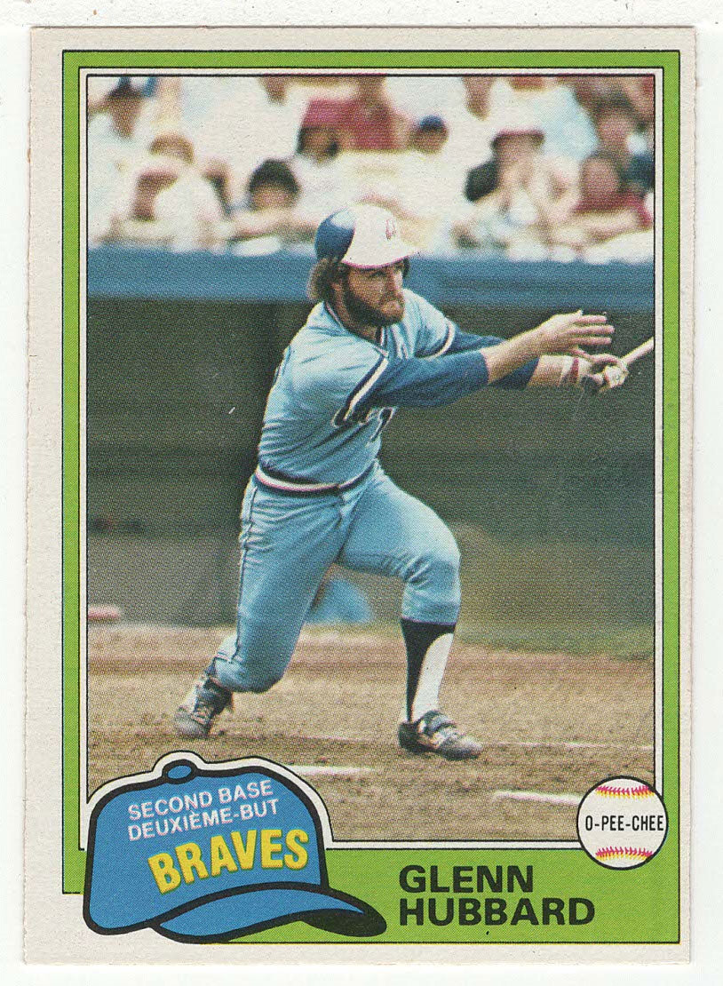 Glenn Hubbard - Atlanta Braves (MLB Baseball Card) 1981 O-Pee-Chee # 247 NM