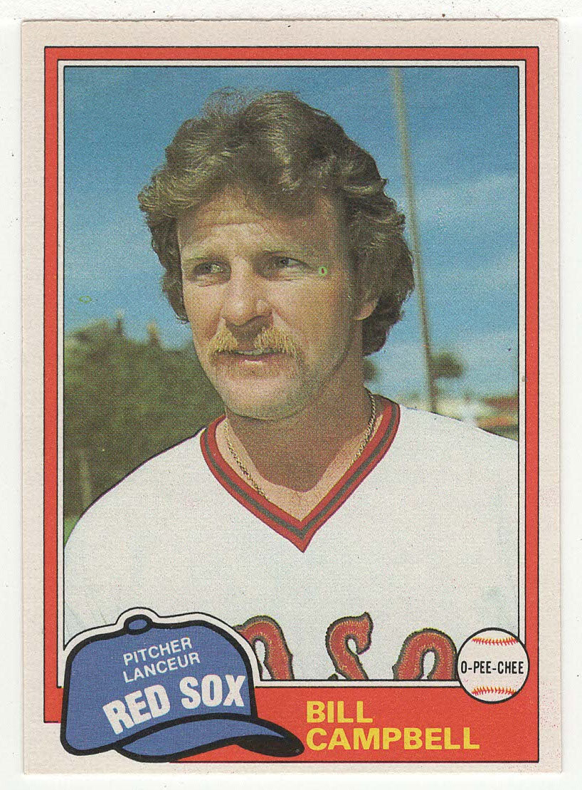 Bill Campbell - Boston Red Sox (MLB Baseball Card) 1981 O-Pee-Chee # 256 NM