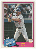 Ron Cey - Los Angeles Dodgers (MLB Baseball Card) 1981 O-Pee-Chee # 260 NM