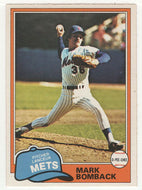 Mark Bomback - New York Mets (MLB Baseball Card) 1981 O-Pee-Chee # 264 NM