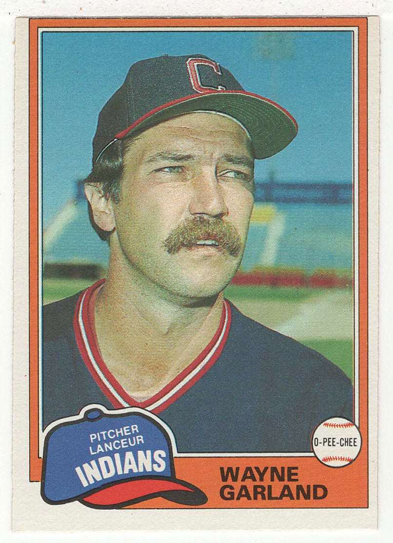 Wayne Garland - Cleveland Indians (MLB Baseball Card) 1981 O-Pee-Chee # 272 NM
