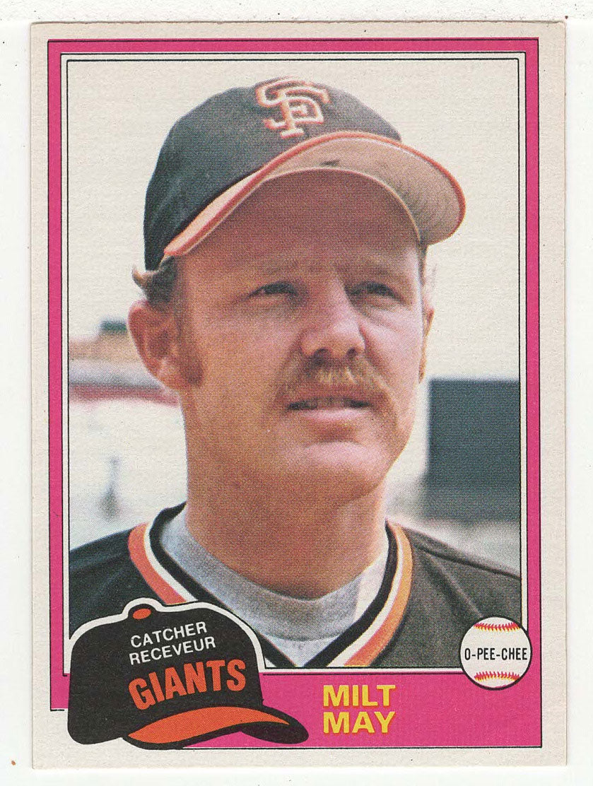 Milt May - San Francisco Giants (MLB Baseball Card) 1981 O-Pee-Chee # 273 NM