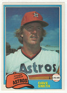 Dave Smith - Houston Astros (MLB Baseball Card) 1981 O-Pee-Chee # 287 NM